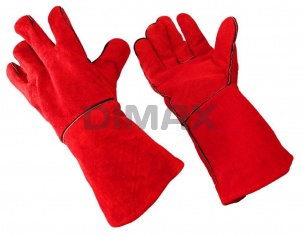 Перчатки сварщика спилковые  «ТРЕК » красные
